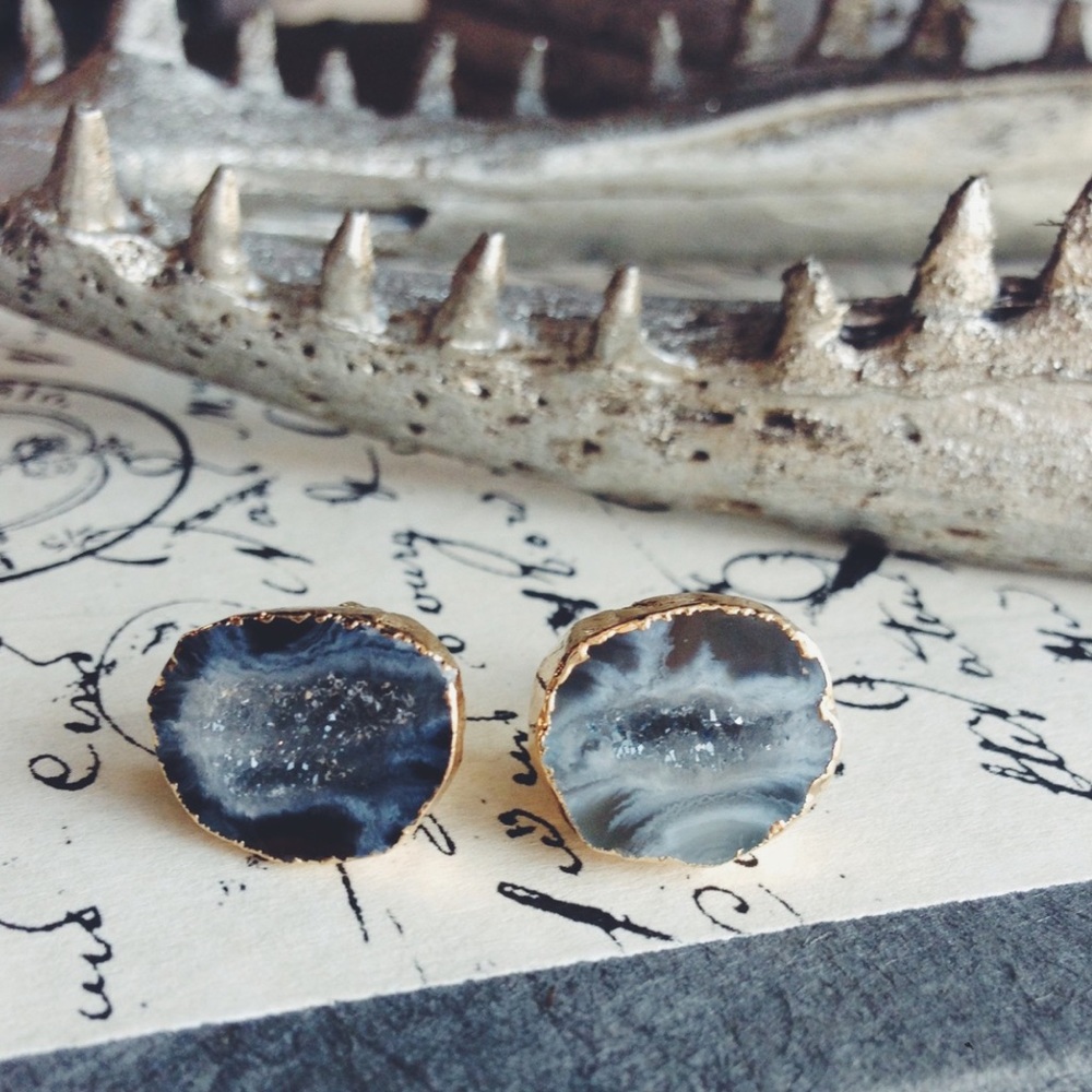 Geode Stud Earrings